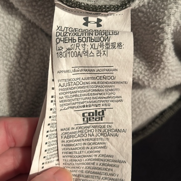 🦾Under Armour Cold Gear Men’s Pullover Sweatshirt Hoodie XL Dark Green - Picture 12 of 16